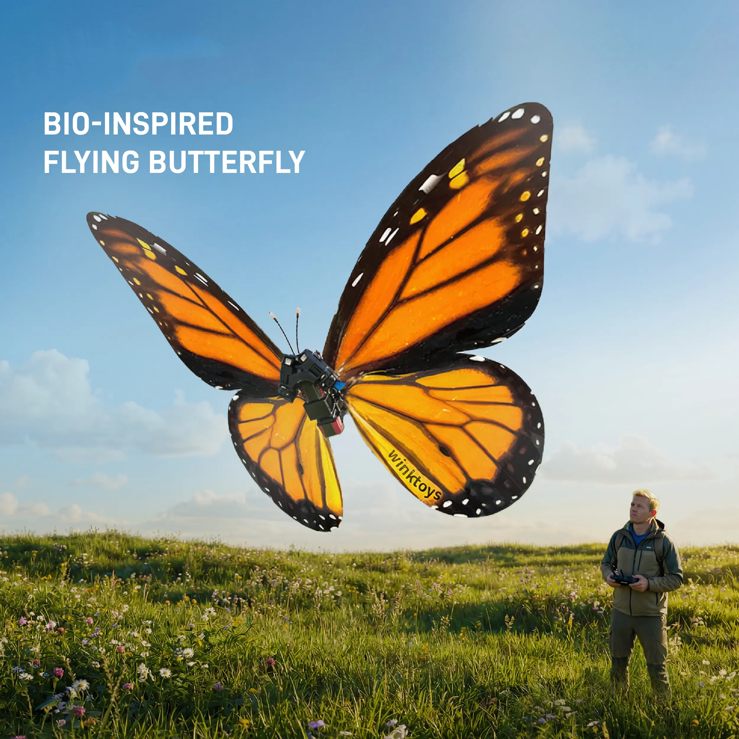 Bionic RC Flying Butterfly | Realistic Flapping Monarch | Cool Tech Toy & Gift