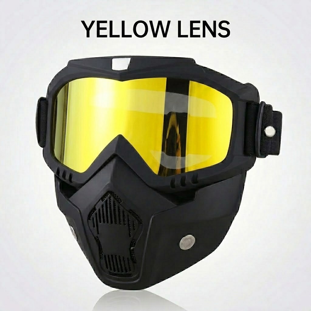 [New Arrival] 2-in-1 Full-Face Goggles with Detachable Protective Mask