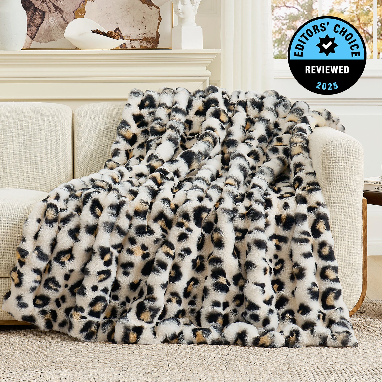 Bubble Faux Fur Throw Blanket - Tie-dye Pink