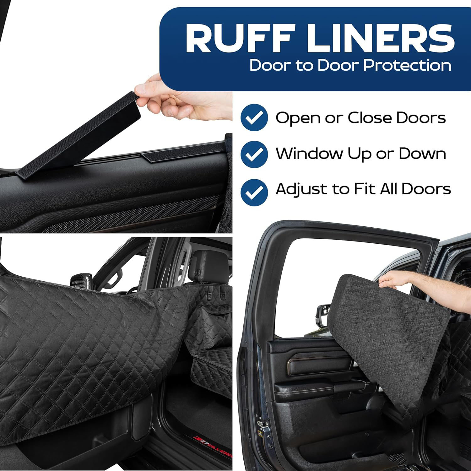 Hard Bottom Backseat Extenders for Dogs with Door Protection
