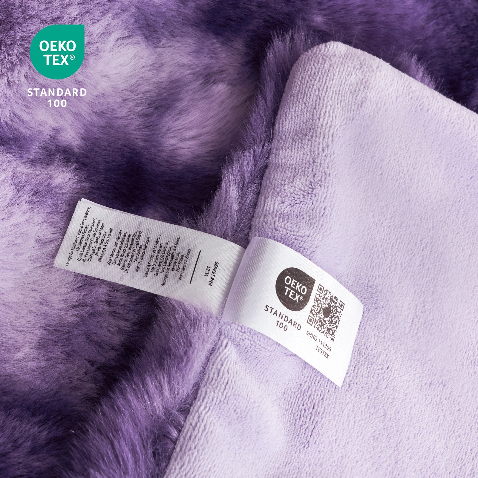Bubble Faux Fur Throw Blanket - Tie-dye Pink
