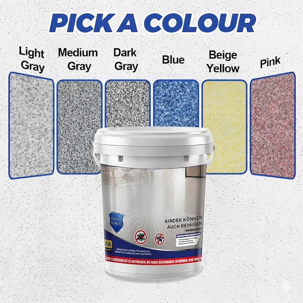 🔥HOT SALE🔥High-Gloss Marble Effect Epoxy Floor Coating