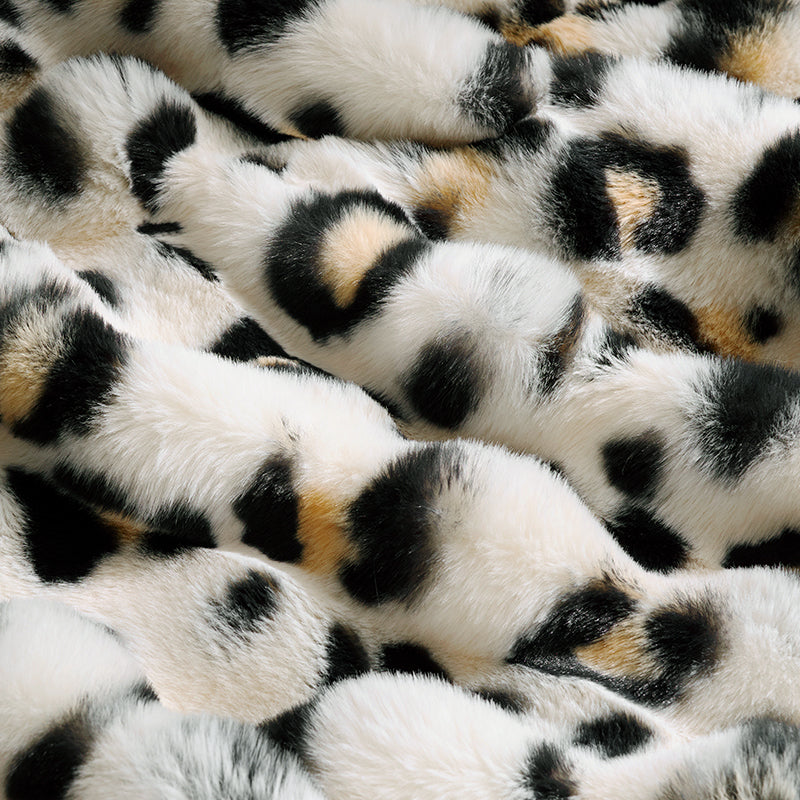 Bubble Faux Fur Throw Blanket - Tie-dye Pink
