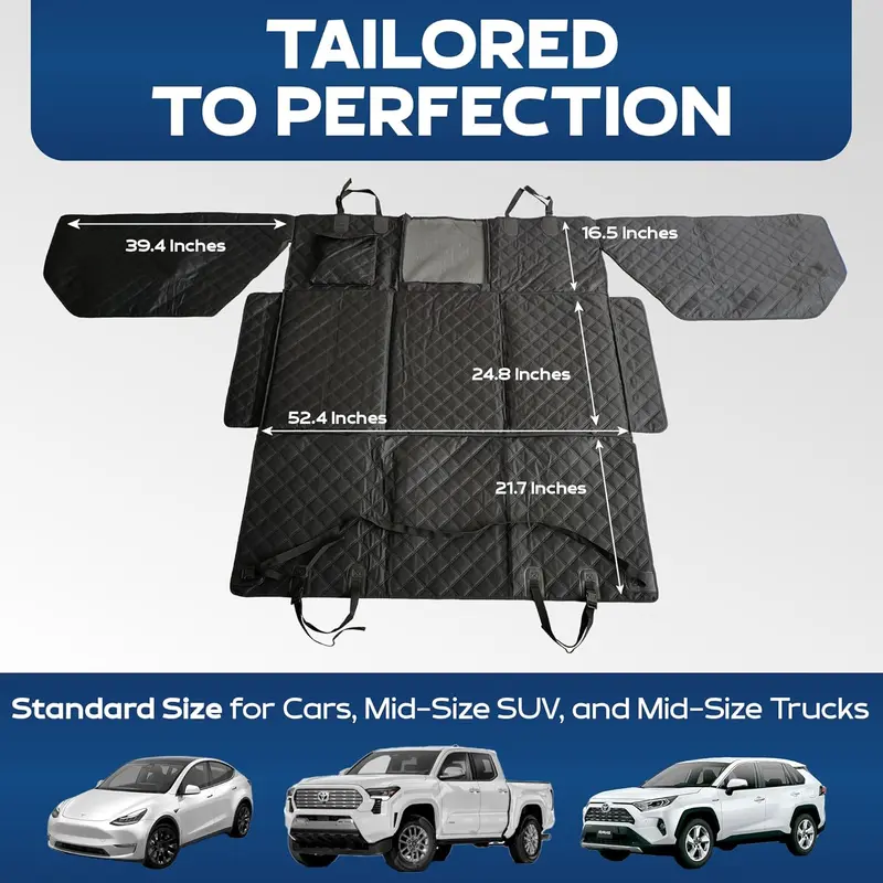 Hard Bottom Backseat Extenders for Dogs with Door Protection
