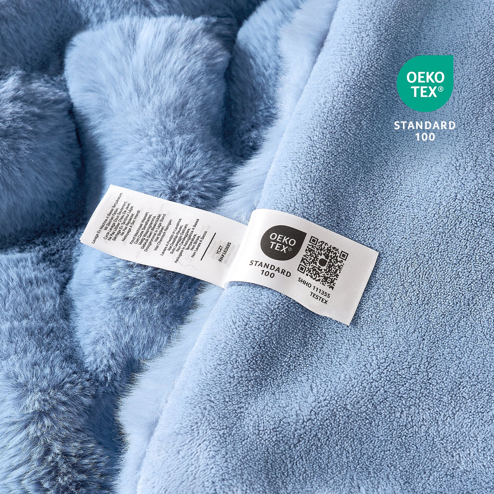Bubble Faux Fur Throw Blanket - Tie-dye Pink