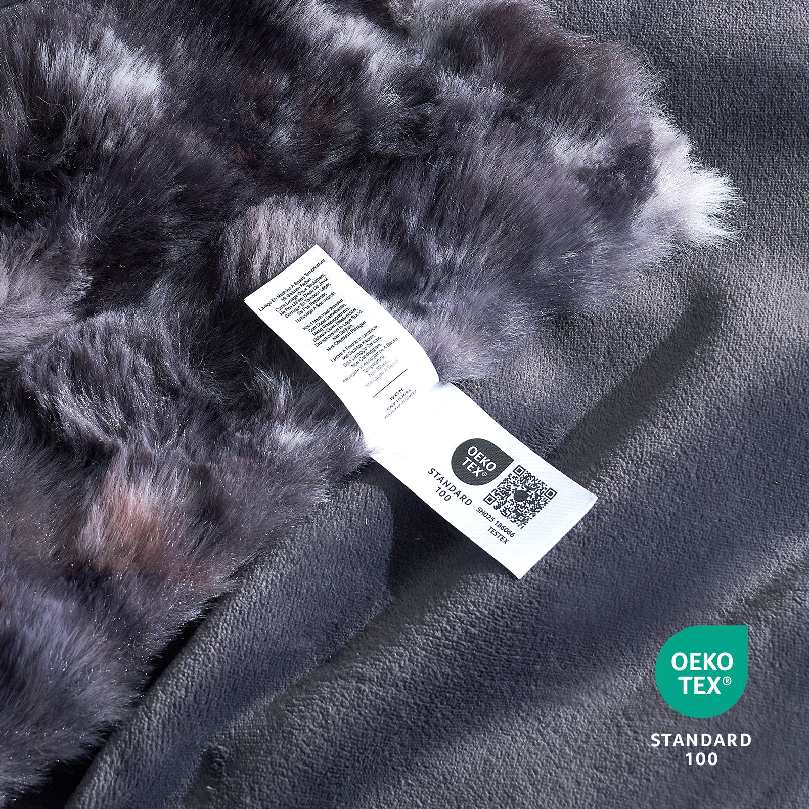 Bubble Faux Fur Throw Blanket - Tie-dye Pink