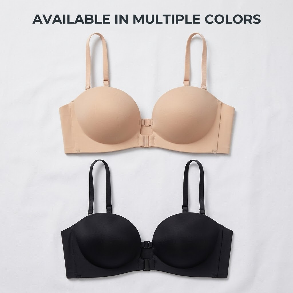 💜Seamless Front Closure Bra With Adjustable Straps