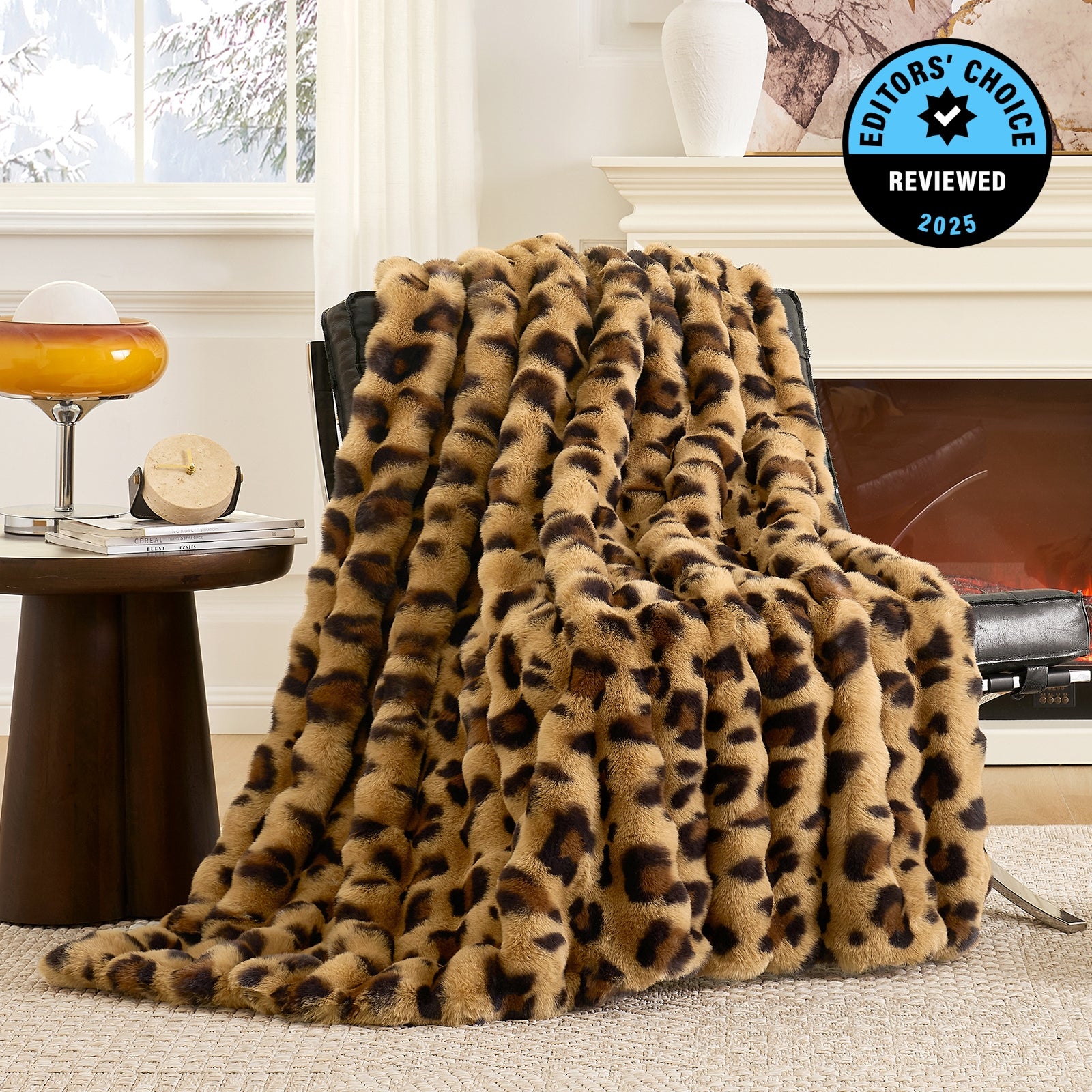 Bubble Faux Fur Throw Blanket - Tie-dye Pink