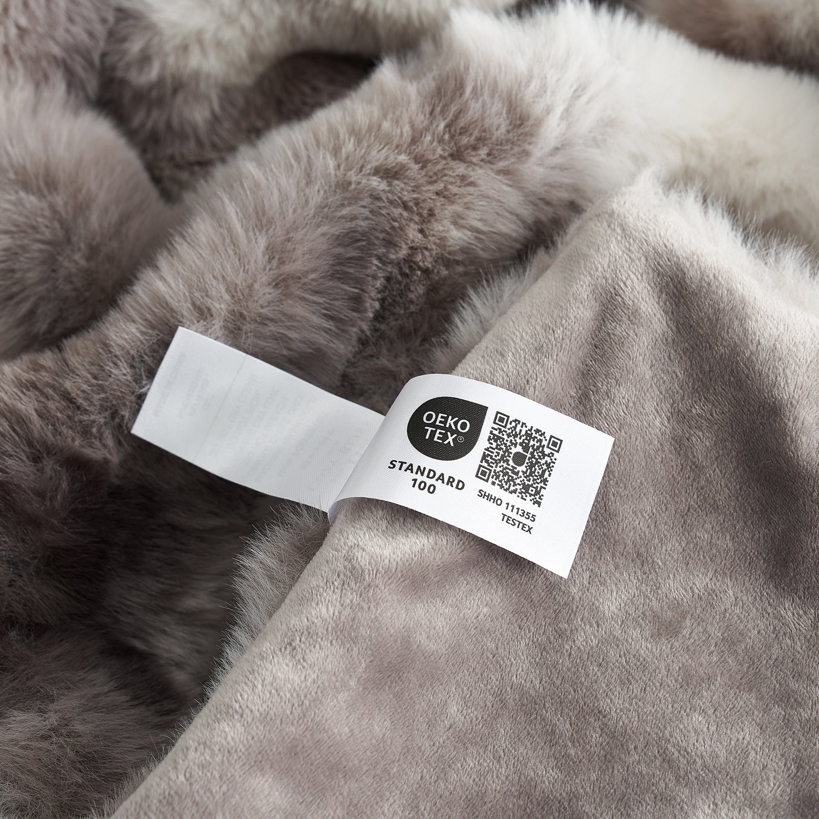 Bubble Faux Fur Throw Blanket - Tie-dye Pink