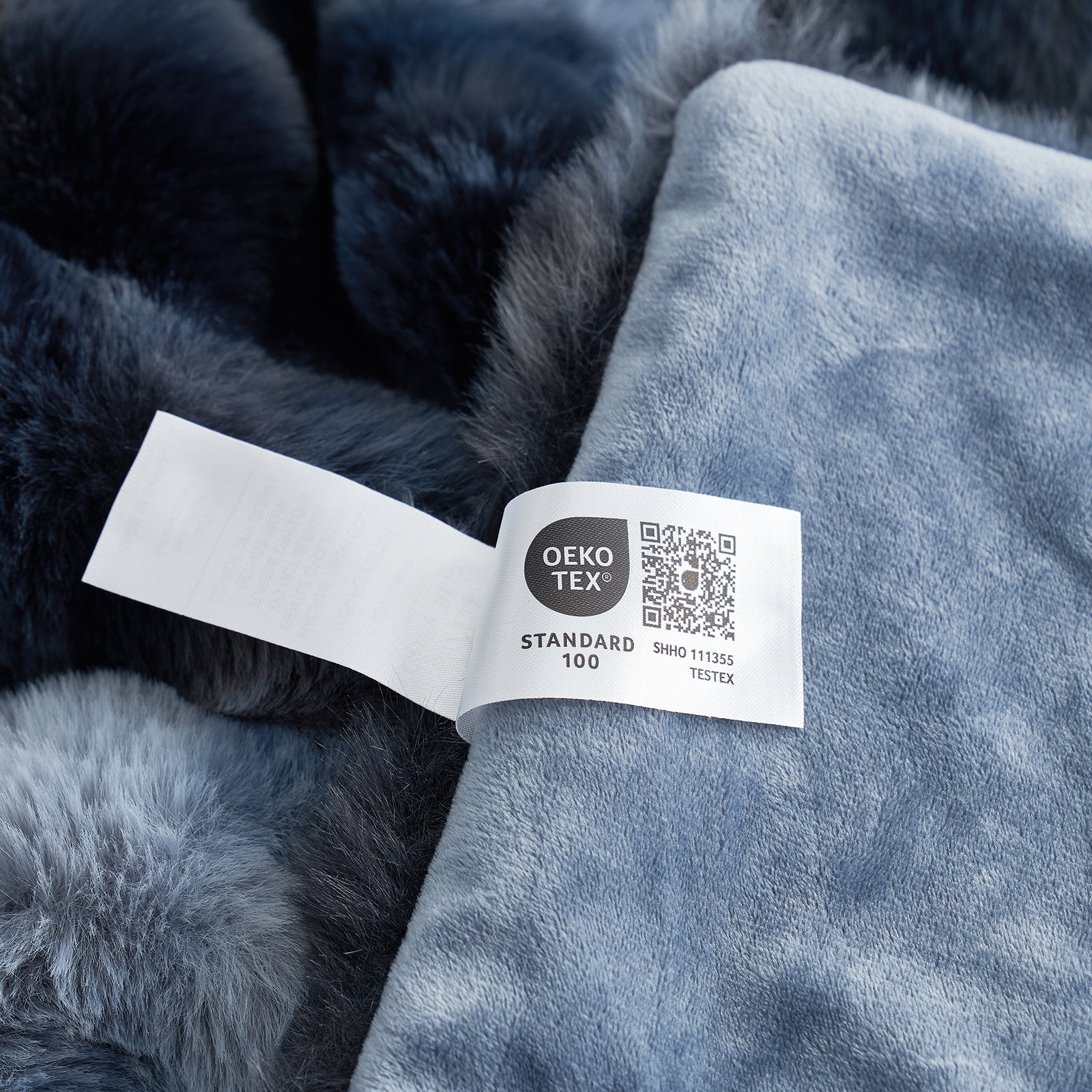 Bubble Faux Fur Throw Blanket - Tie-dye Pink