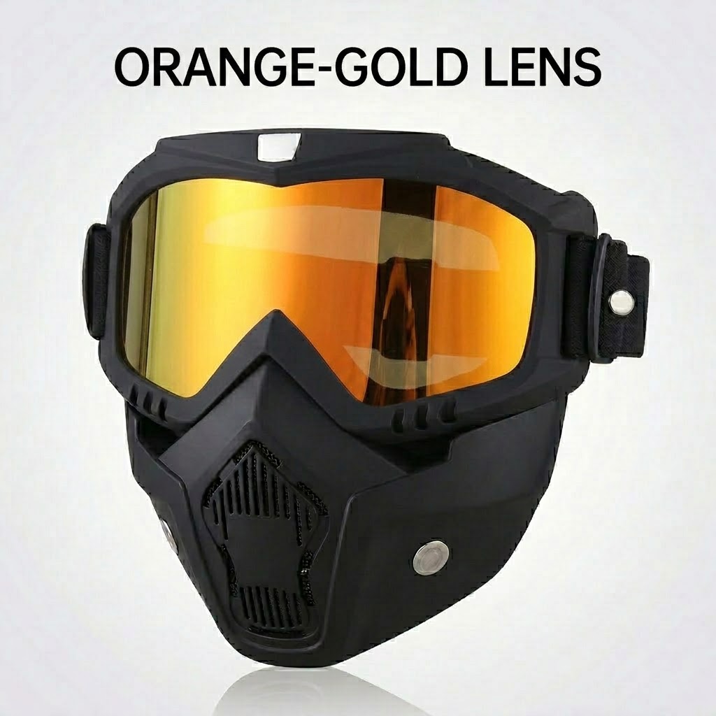 [New Arrival] 2-in-1 Full-Face Goggles with Detachable Protective Mask
