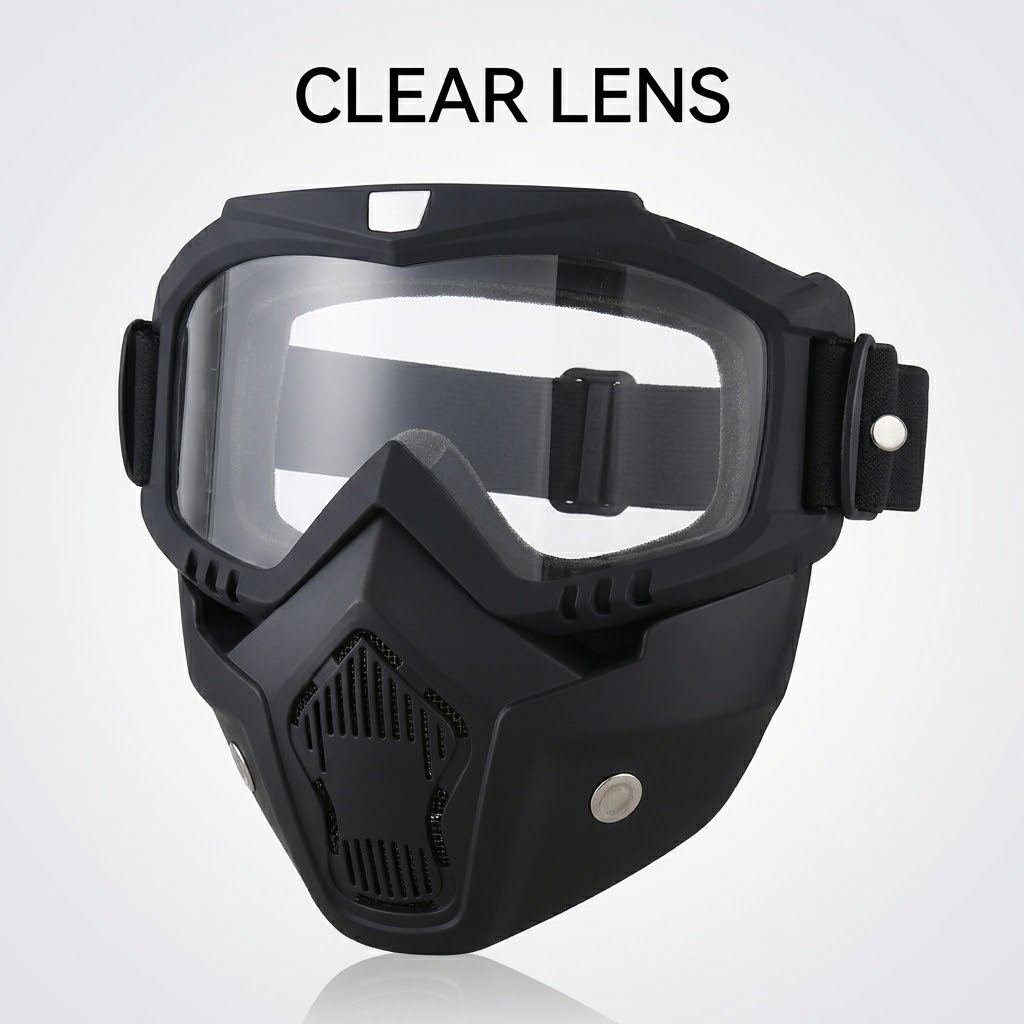 [New Arrival] 2-in-1 Full-Face Goggles with Detachable Protective Mask