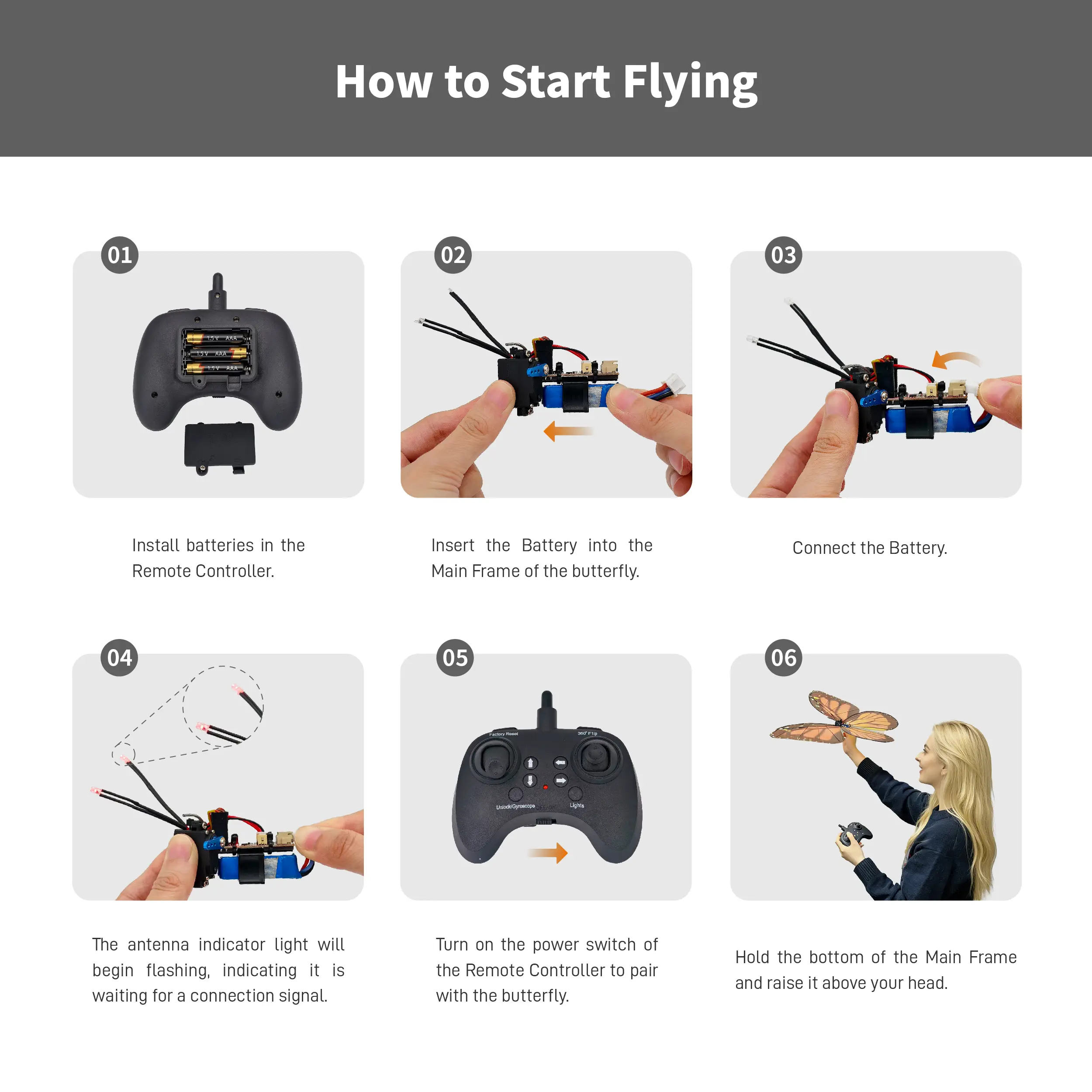 Bionic RC Flying Butterfly | Realistic Flapping Monarch | Cool Tech Toy & Gift