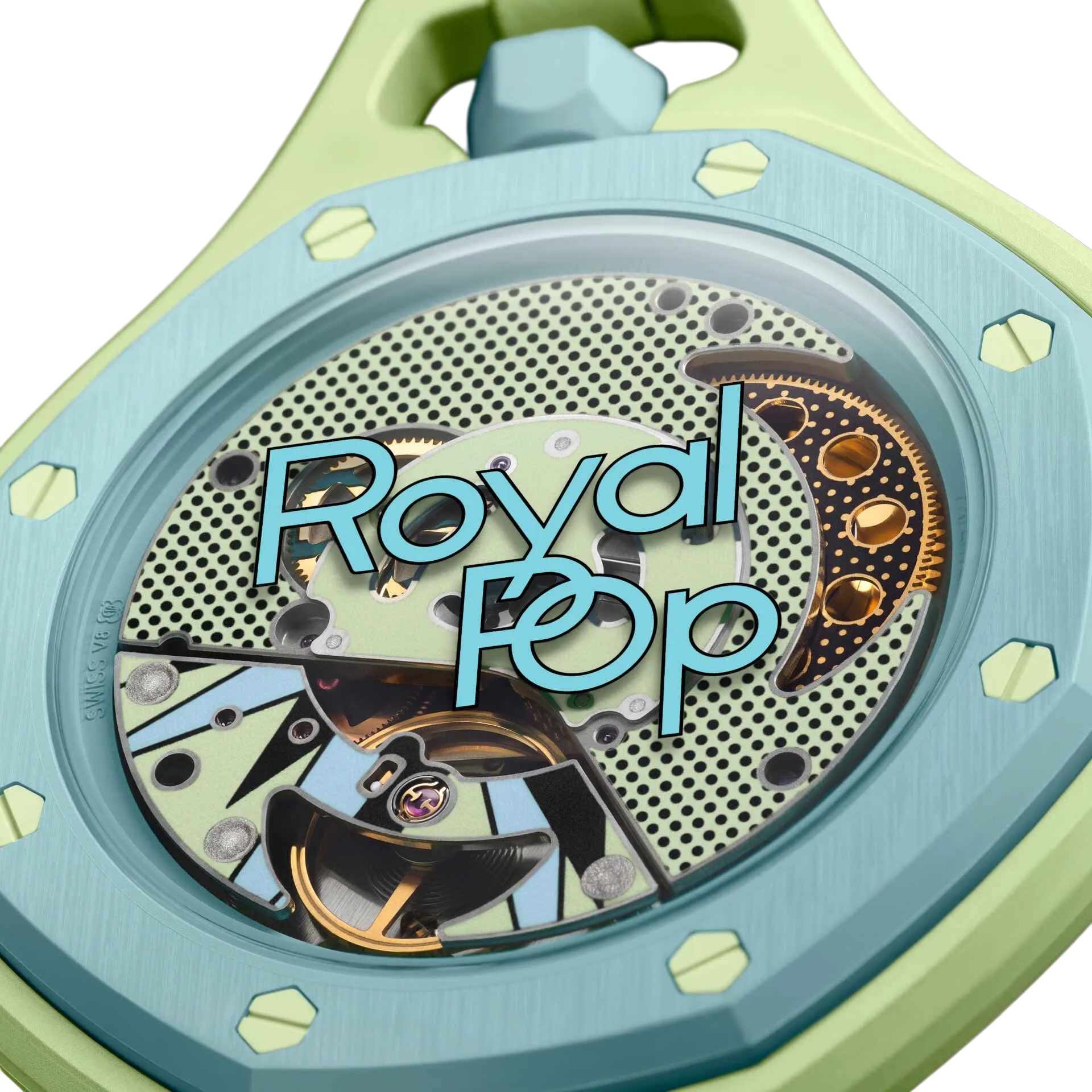 Audemars Piguet × Swatch Royal Pop Verde Menta Pocket Watch Lanyard