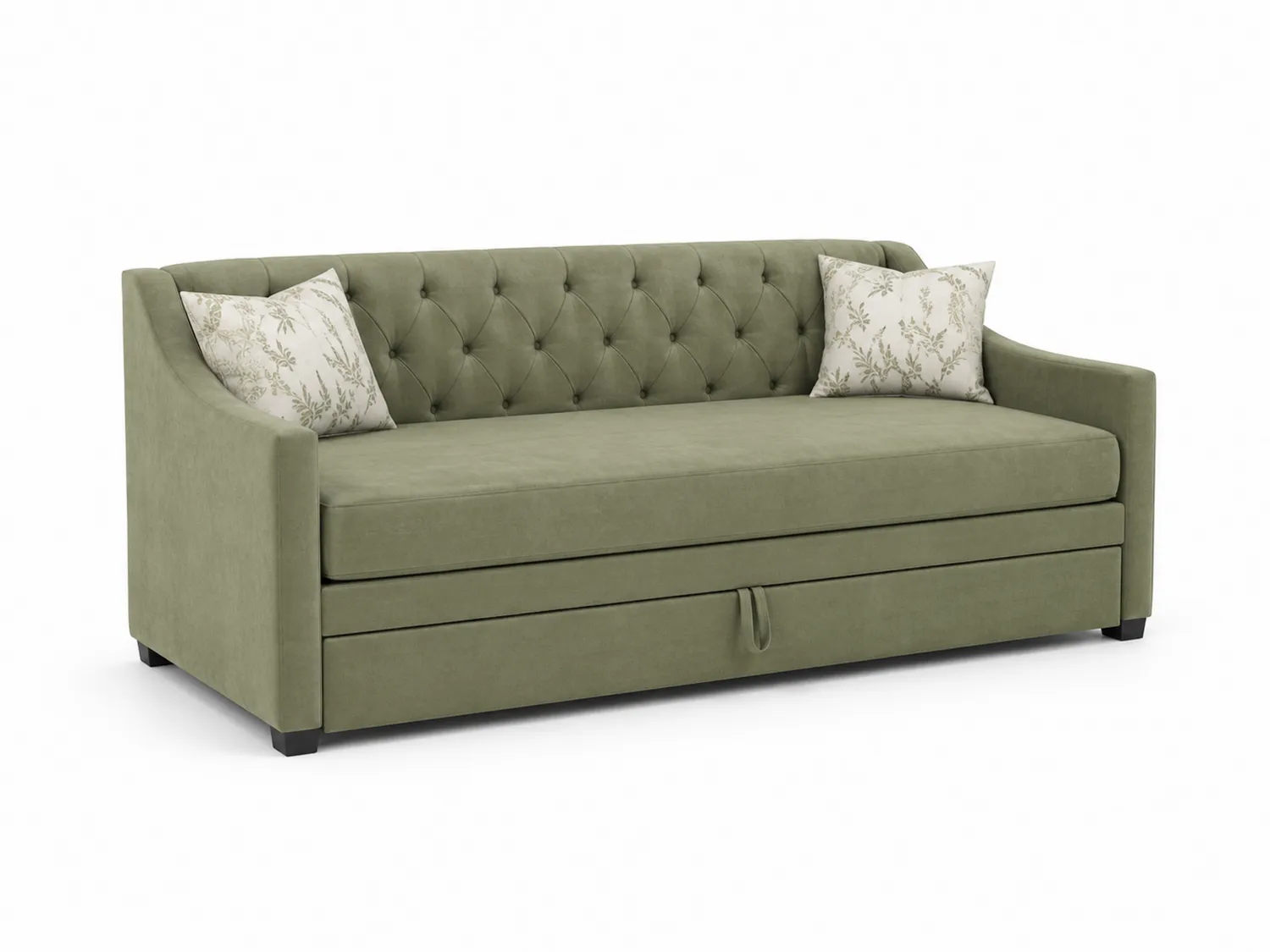 Schlafsofa Mikrofaser Olivgrün