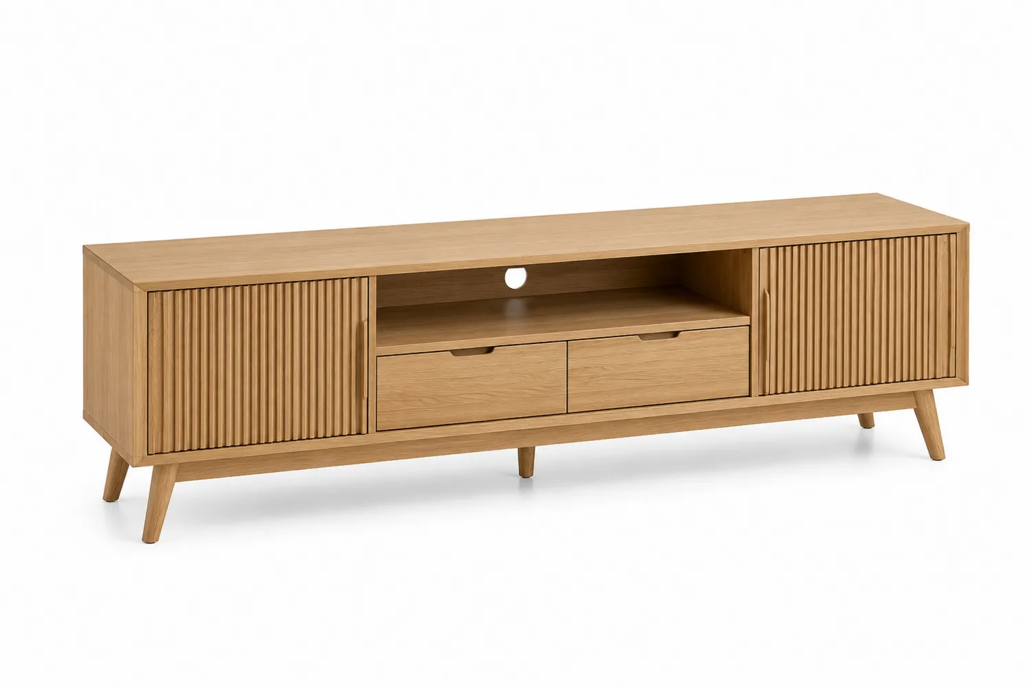 TV-Schrank aus Eichenholz 180x40x50cm