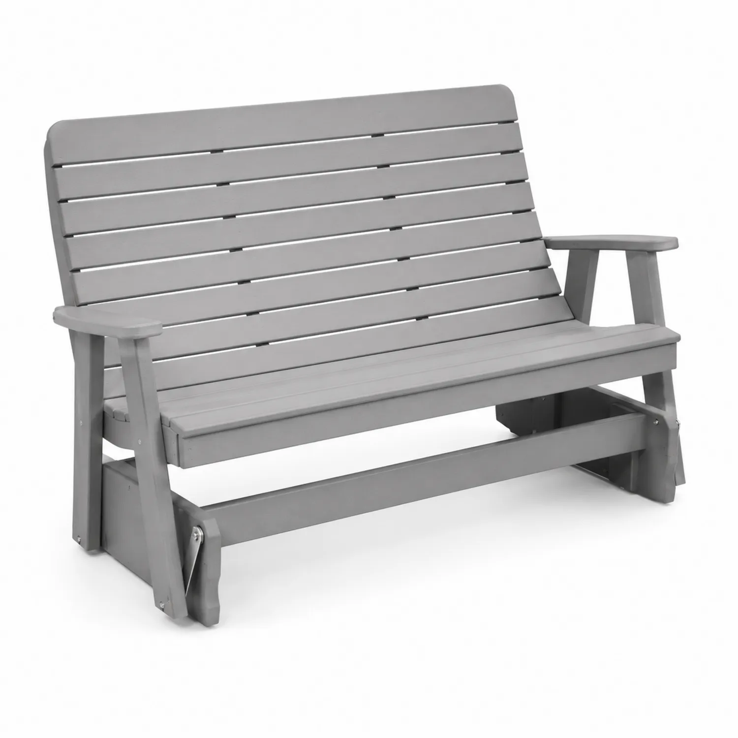 Holz Gartenbank Grau 3-Sitzer mit Schaukelfunktion