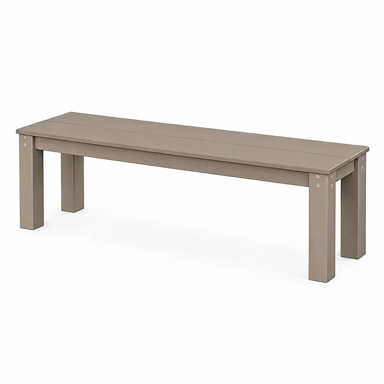 Gartenbank rechteckig Holz Braun