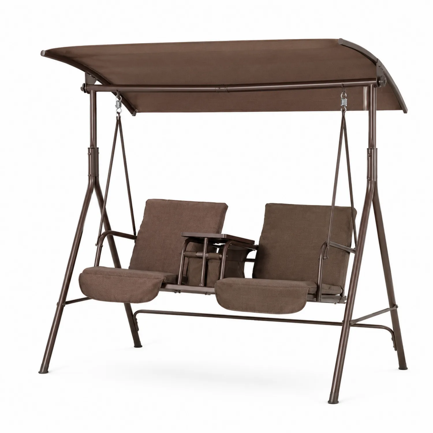 Gartenschaukel Bank Stahl Braun 200x120x170cm