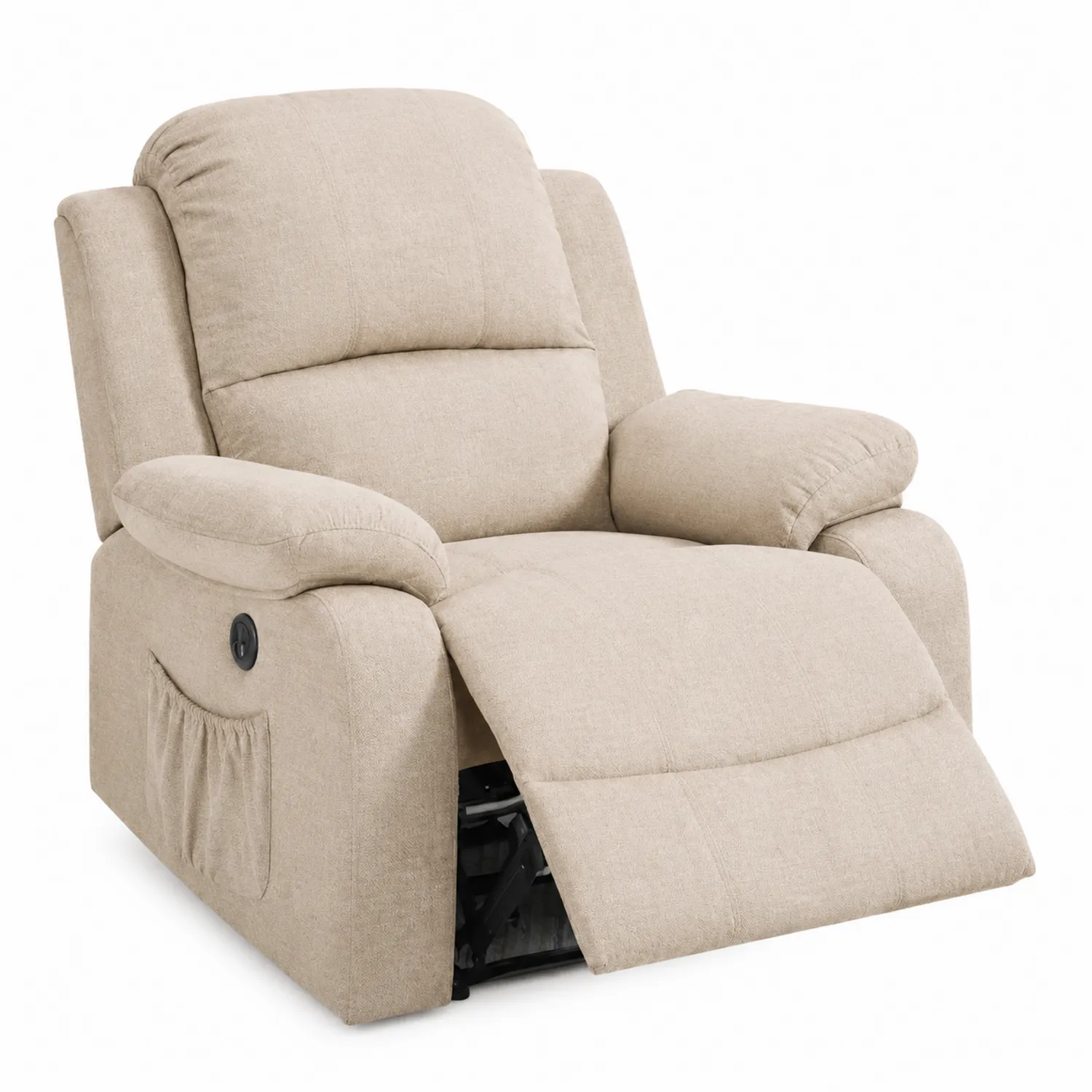 Beiger Polstersessel mit Relaxfunktion