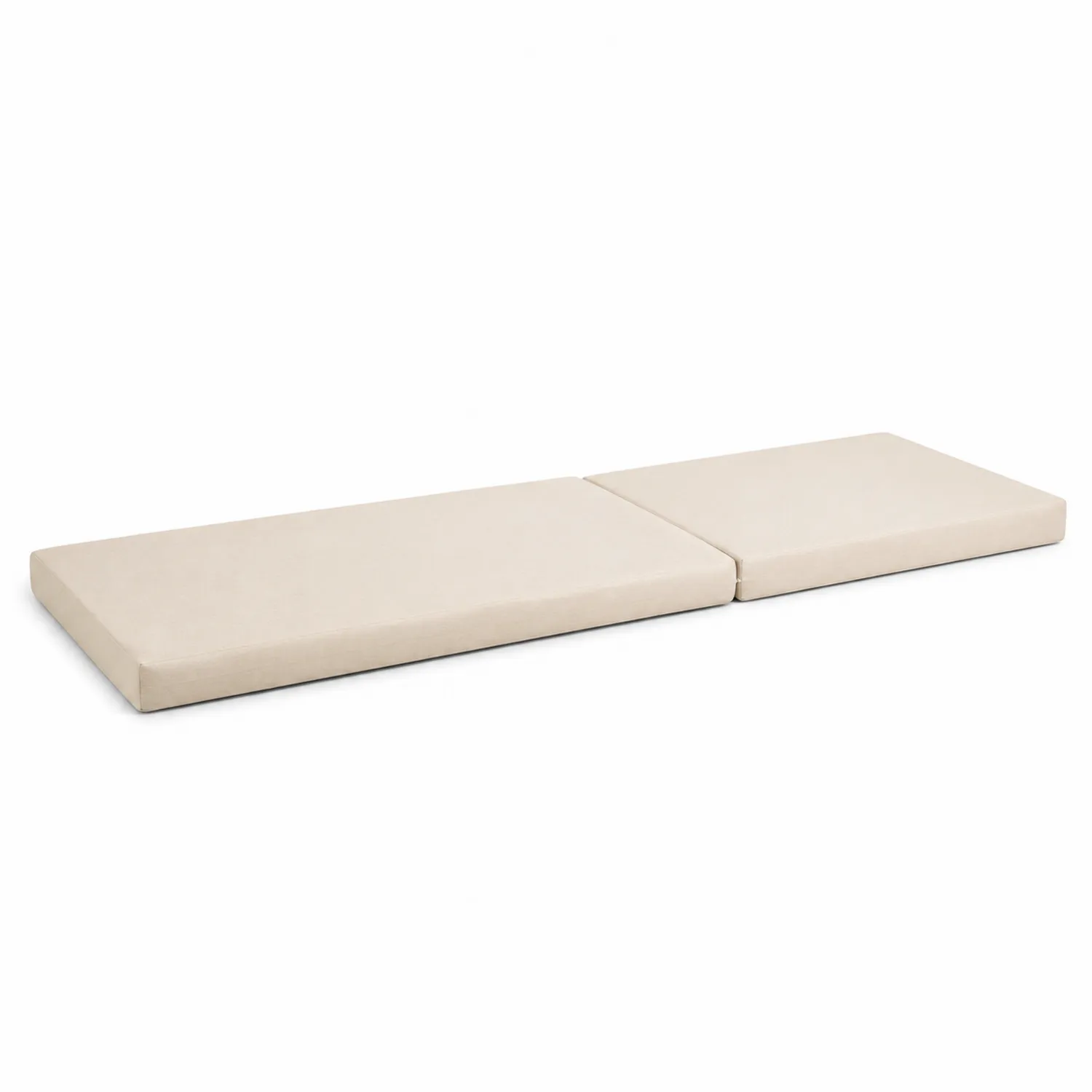Liegenpolster Creme Rechteckig Polyester Schaumstoff 200x50x10 cm