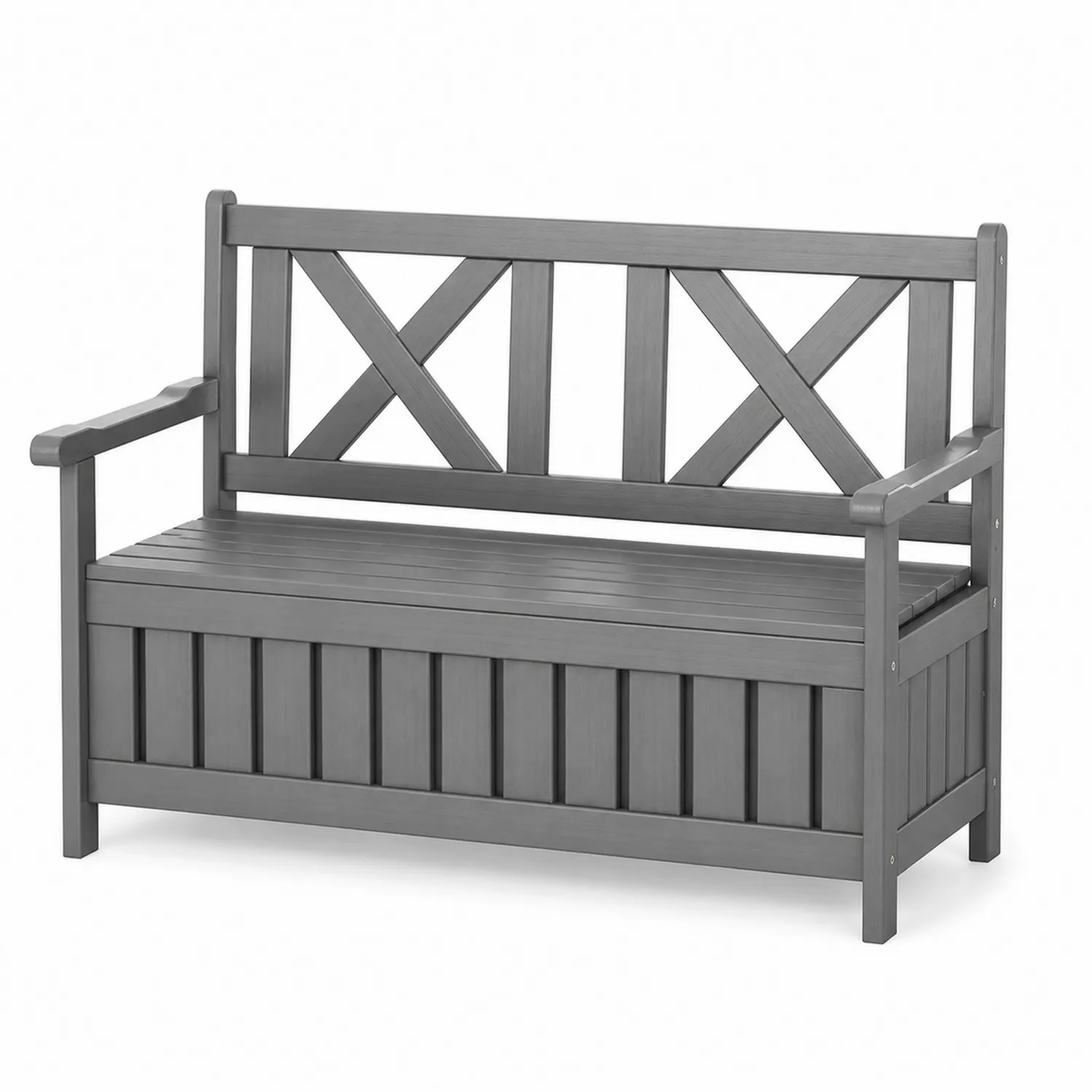 Drewniana ławka ogrodowa z miejscem do przechowywania 120 cm