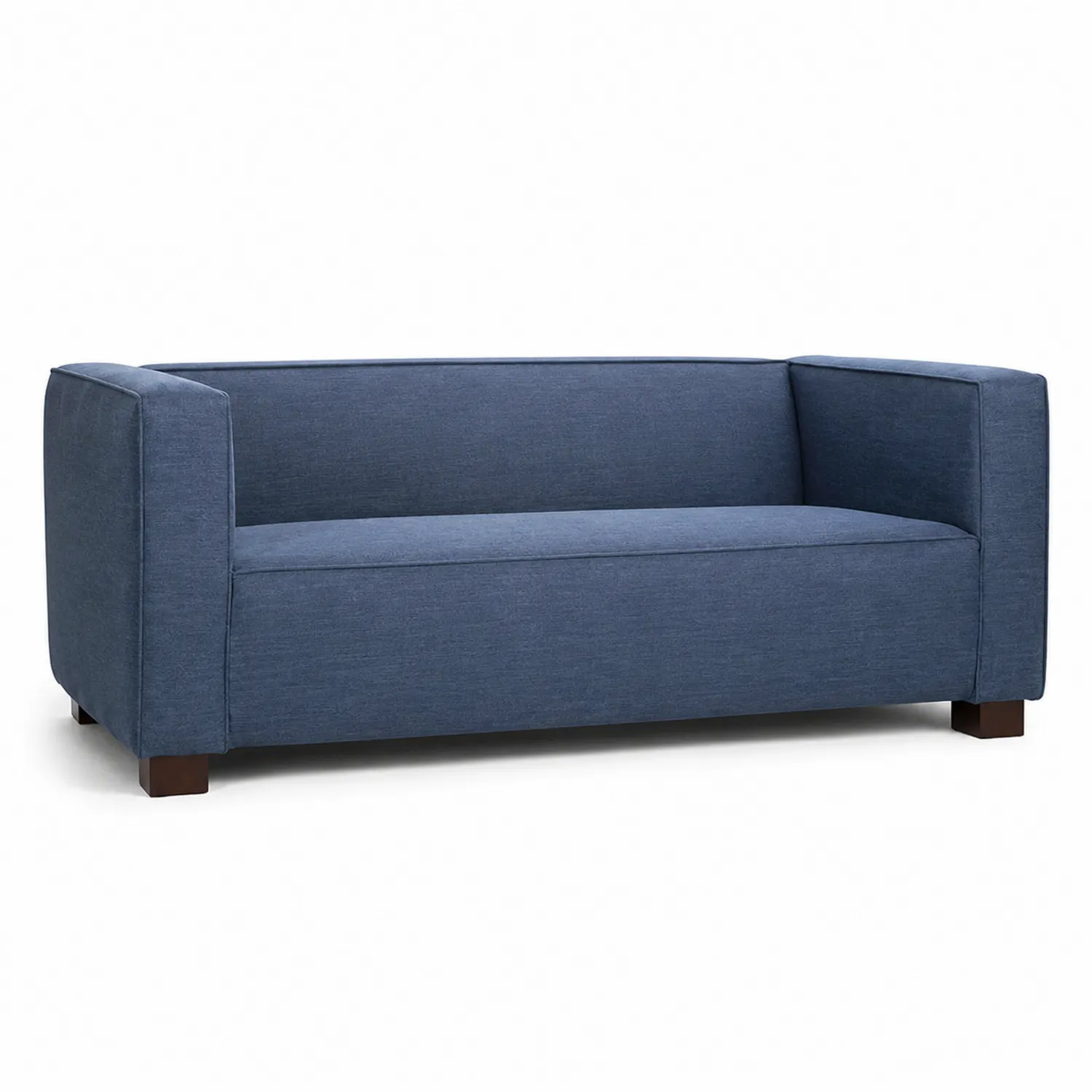 Sofa granatowa bawełniana 200x85x75 cm