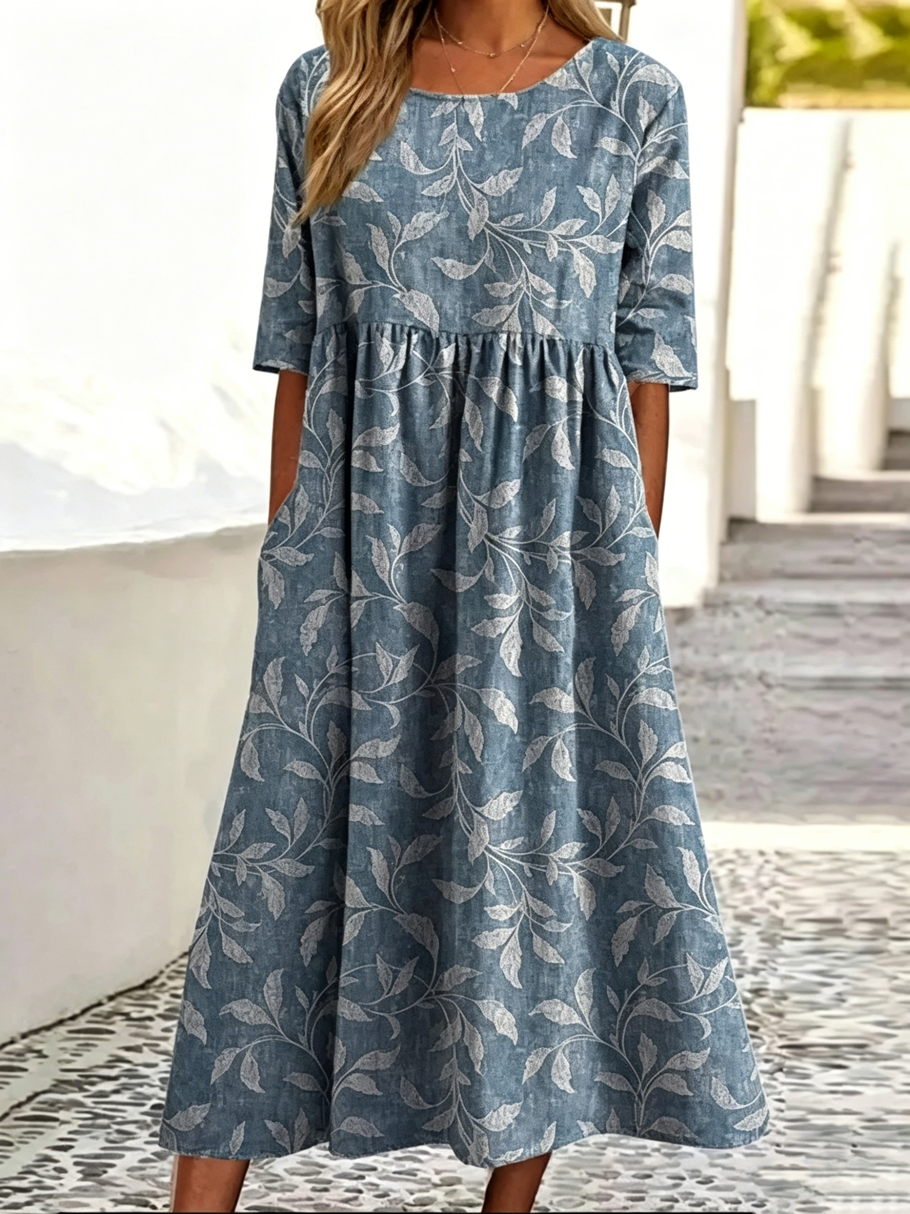 Women's Mid-Length Dress for Spring & Summer