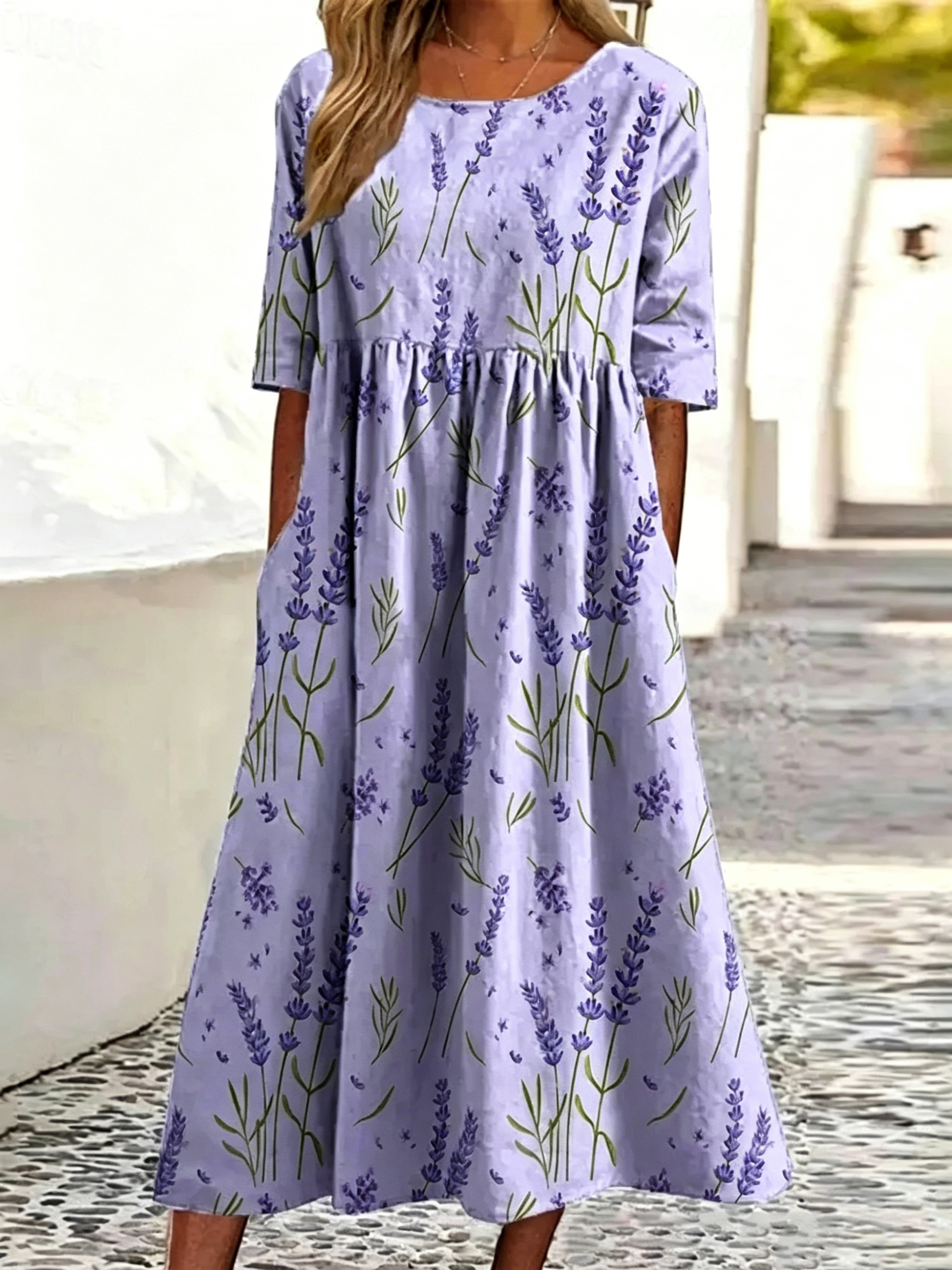 Women's Mid-Length Dress for Spring & Summer
