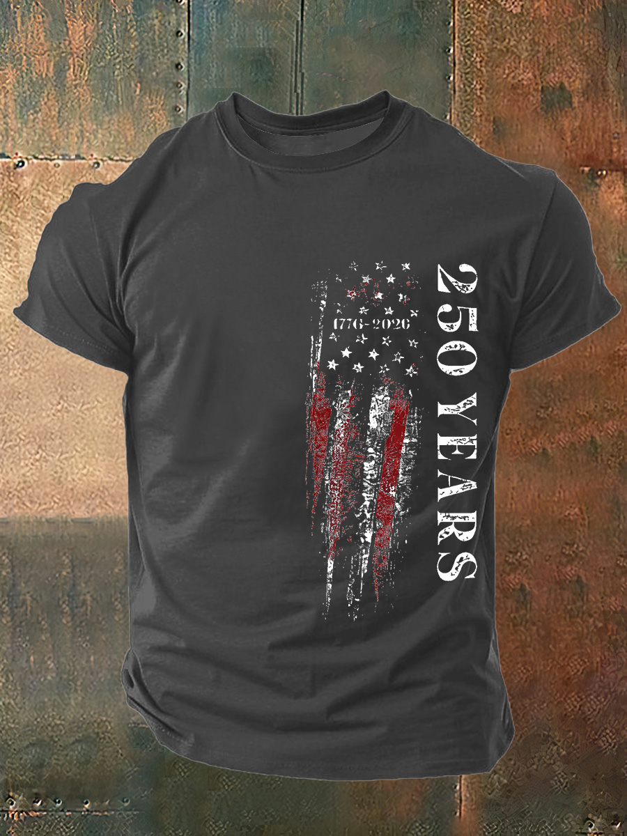 U.S. 250 Years Print Cotton T-Shirt