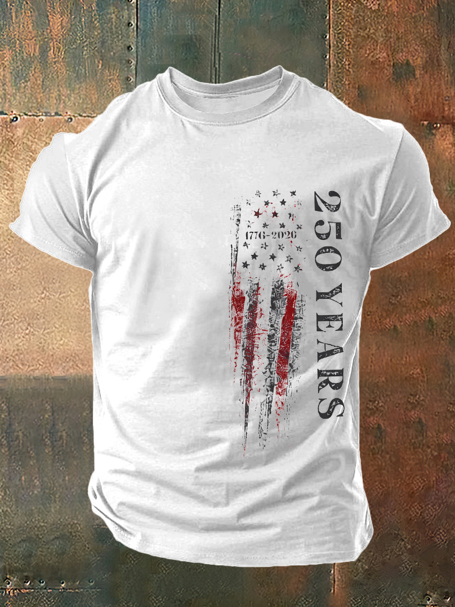U.S. 250 Years Print Cotton T-Shirt