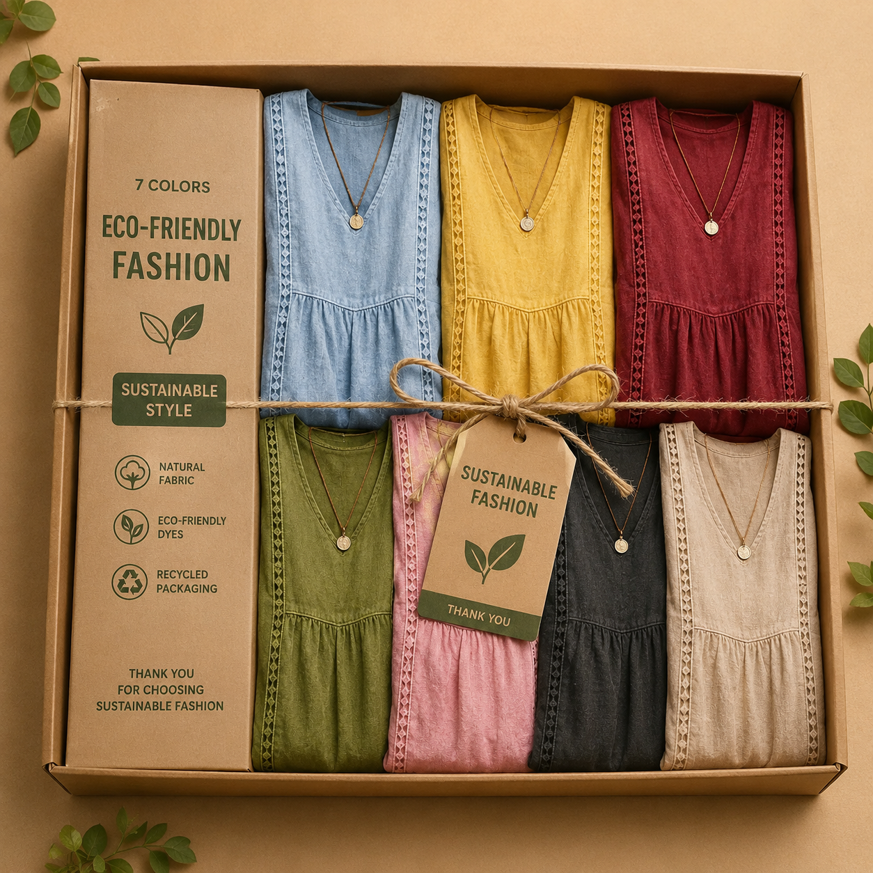 Women's Casual Loose-fitting Patchwork Lace Trim Linen And Cotton Dress