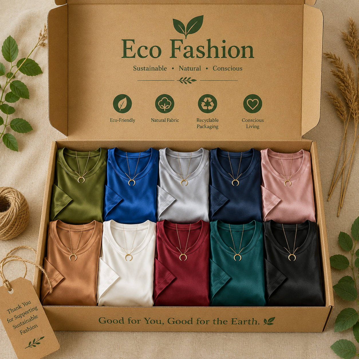 Elegant round neck loose casual top, luxurious shimmering silk texture T-shirt