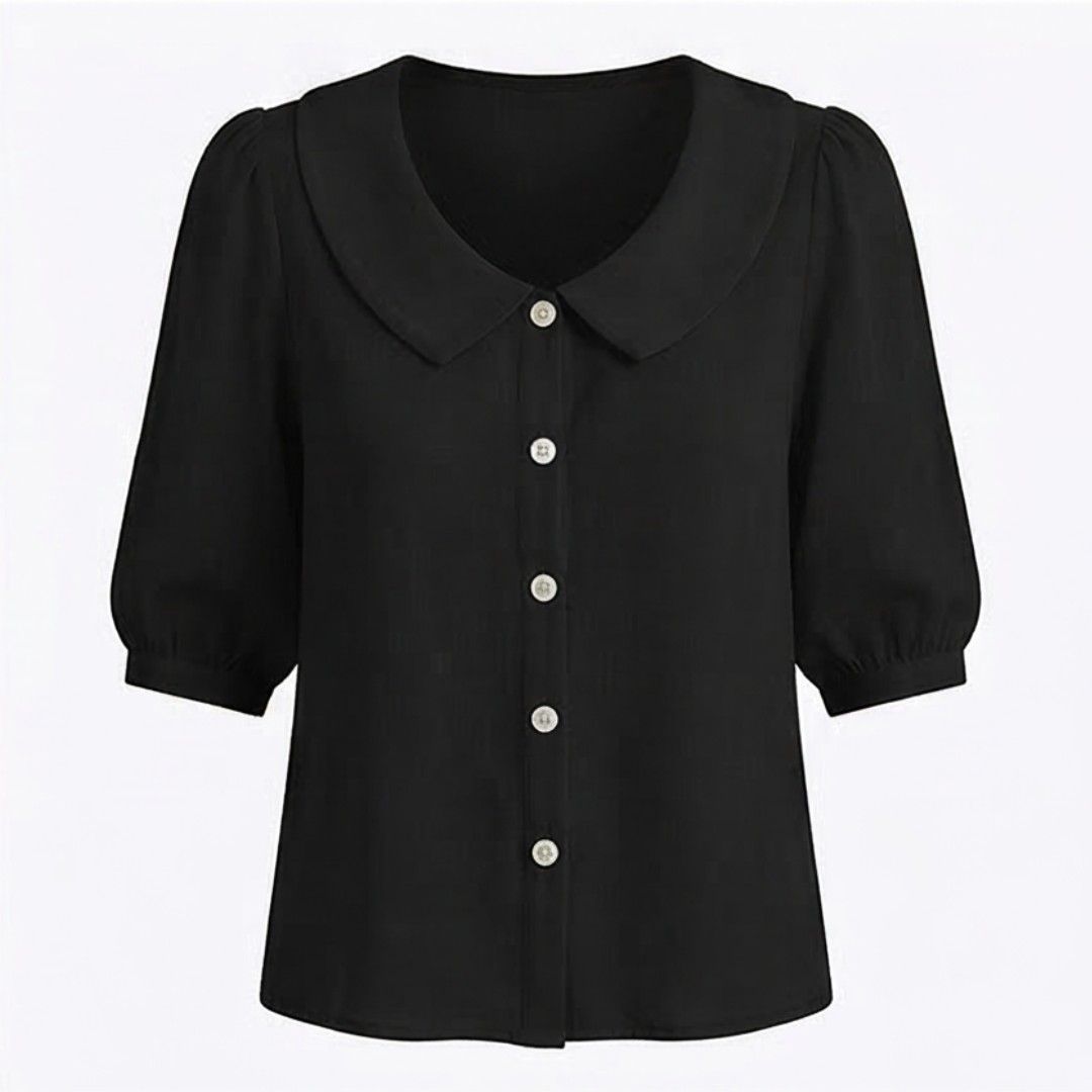 ❤Retro Peter Pan Collar Button Up Blouse