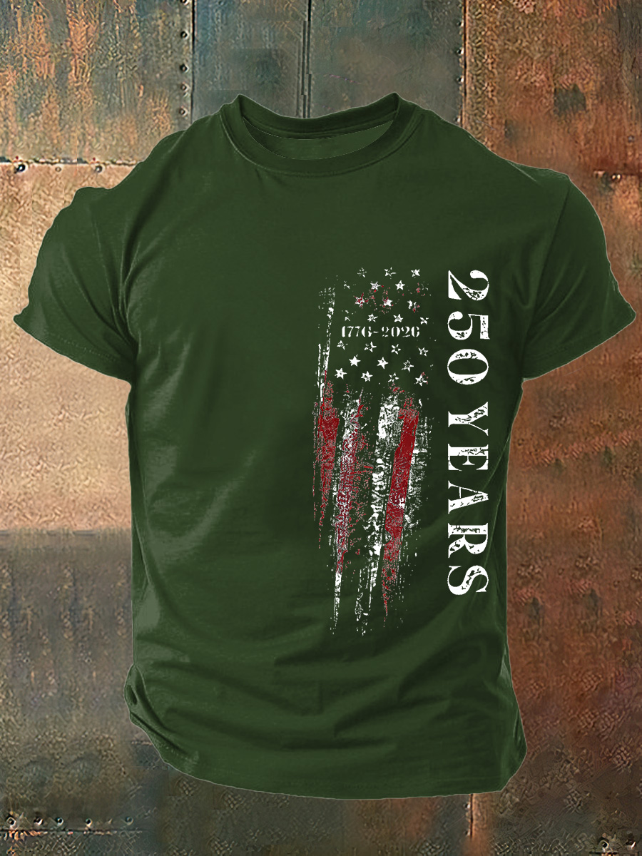 U.S. 250 Years Print Cotton T-Shirt