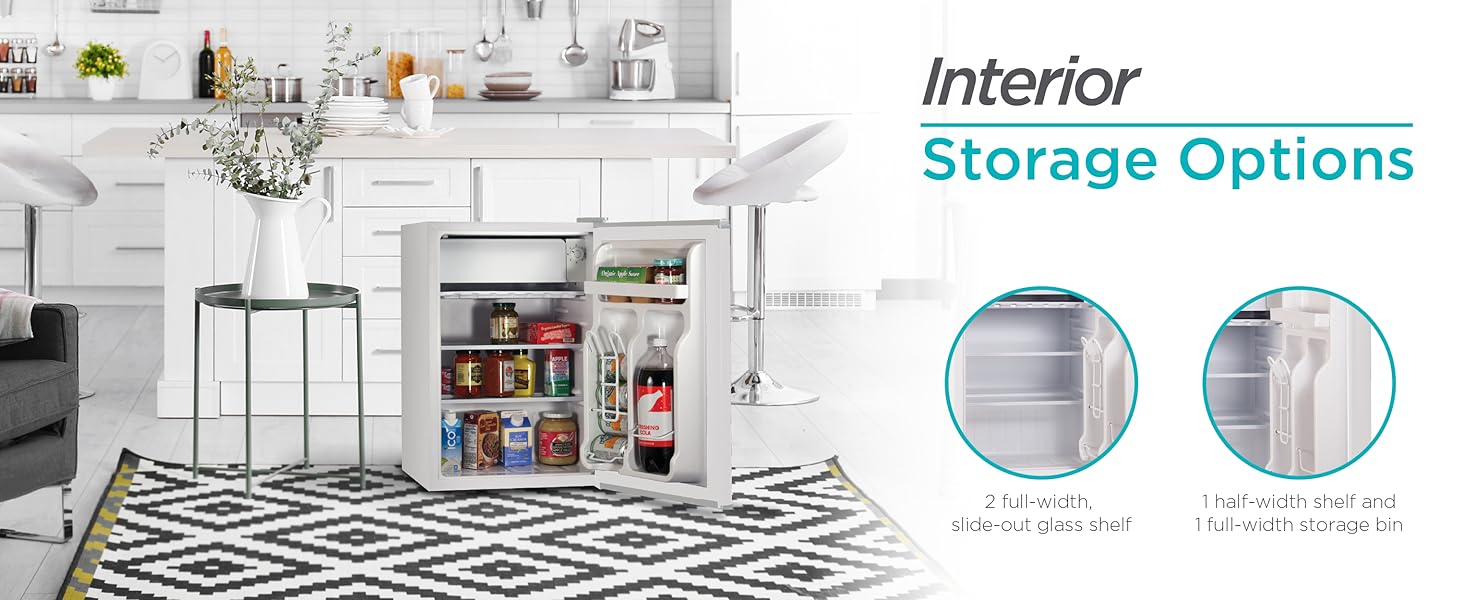 Opciones de almacenamiento interior
