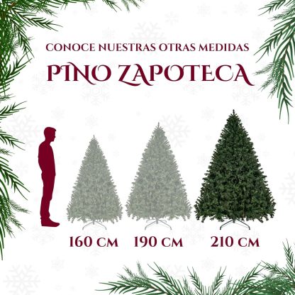 Jardimex Arbol de Navidad Oyamel Artificial 210 Cm Verde Frondoso Calidad Pino de Navidad Arbol Navideño Arboles de Navidad Artificial Pino Navideño Artificial