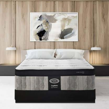 Colchón King Size America Leyton Full Comfort Memory