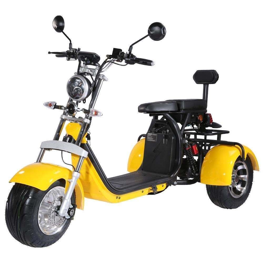 Motocicleta eléctrica de la vespa eléctrica adulta de 3 ruedas con el asiento del pasajero