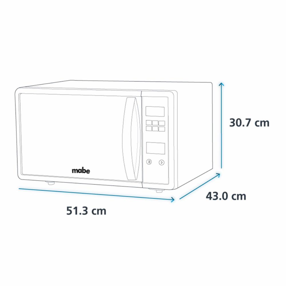 HORNO DE MICROONDAS MABE 1.1 PIES CÚBICOS-toalla