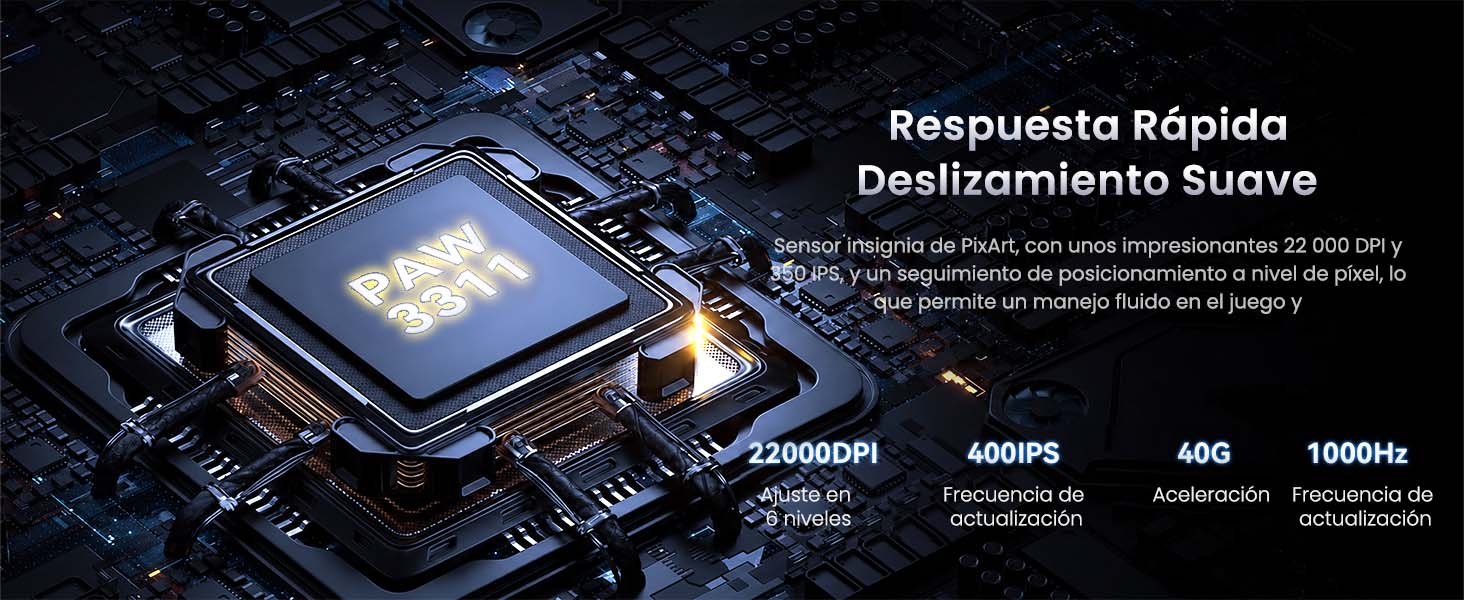 ATTACK SHARK X11 Mouse Inalambrico con Base de Carga RGB
