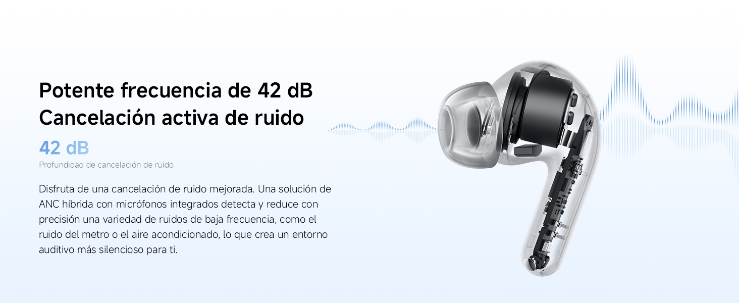 Potente frecuencia de 42 dB