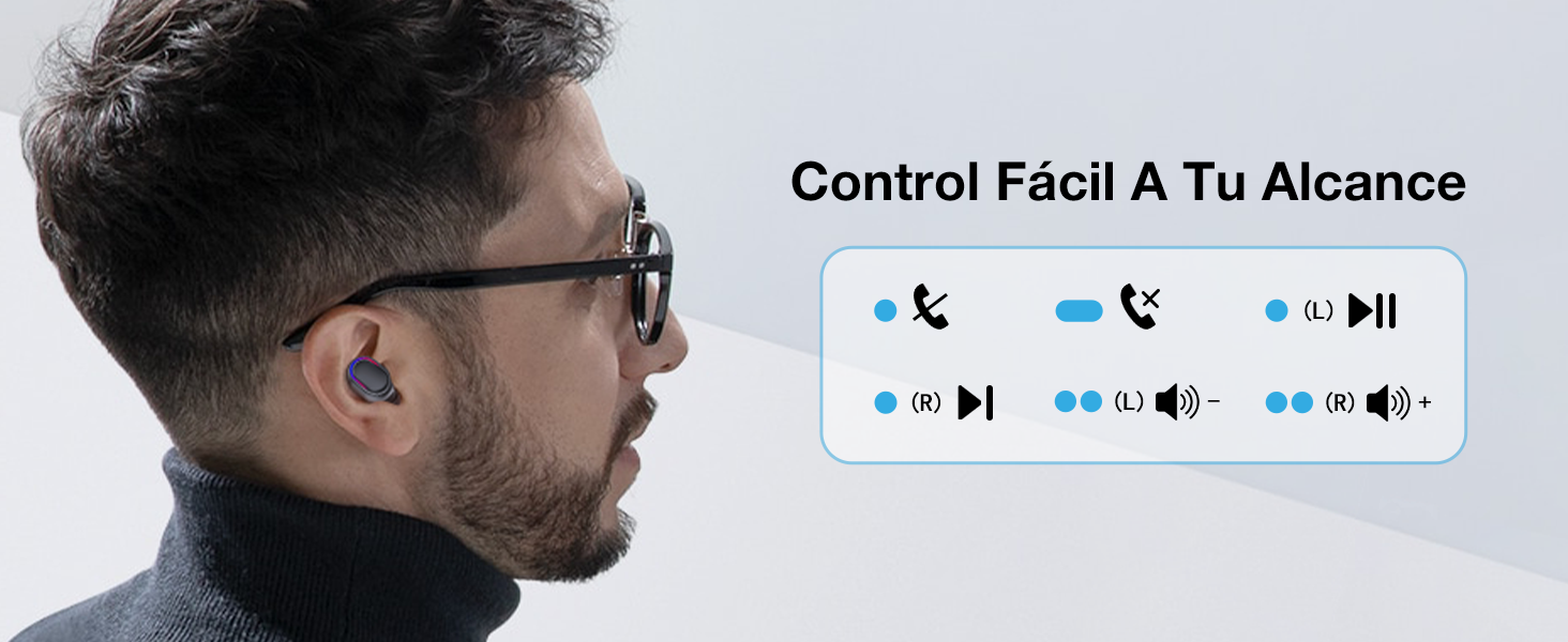  Audifonos Inalambricos con Pantalla Digital