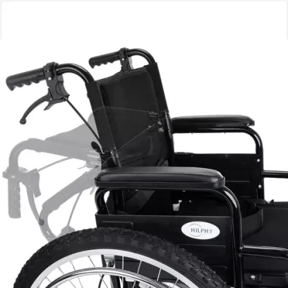 Silla De Ruedas Todo Terreno Extra Resistente Frenos De Lujo
