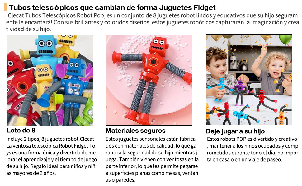 Juguetes Sensoriales Tubes para Niños