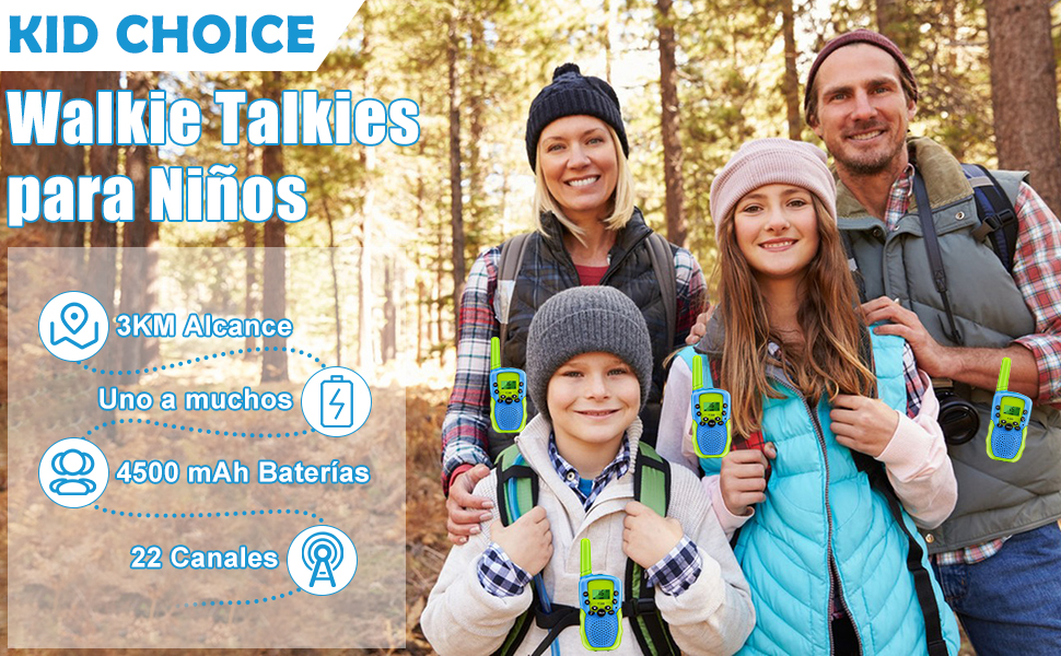 walkie talkie para niños