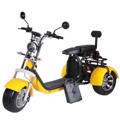 Motocicleta eléctrica de la vespa eléctrica adulta de 3 ruedas con el asiento del pasajero