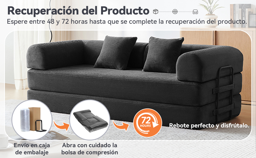 Sofá cama convertible