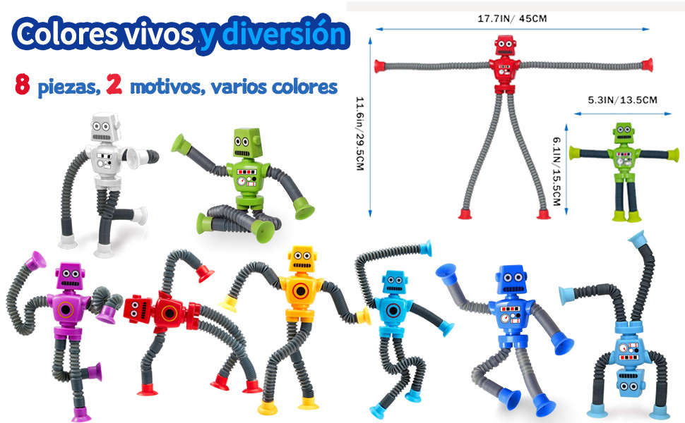 Colorido Kit de Tubo Estirable de Robot