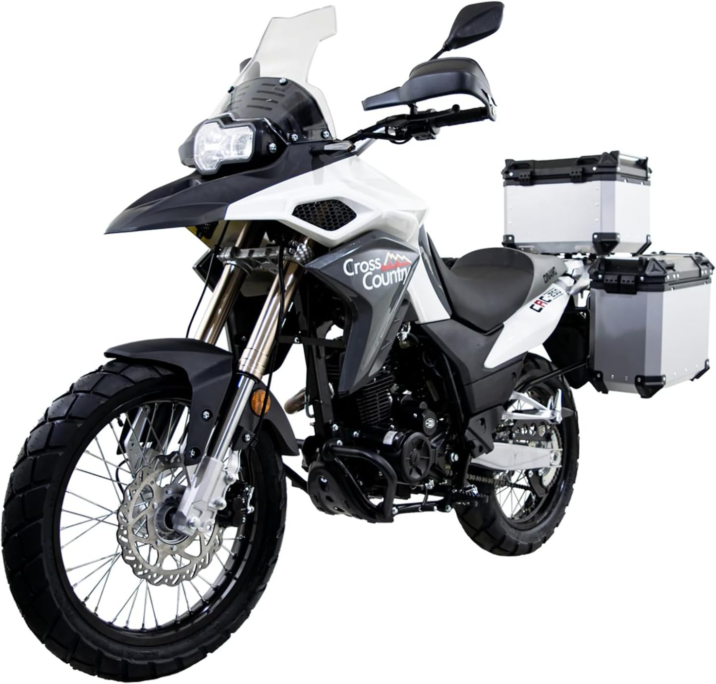 DINAMO Motocicleta Doble Propósito Cross Country ADV Blanca 2024